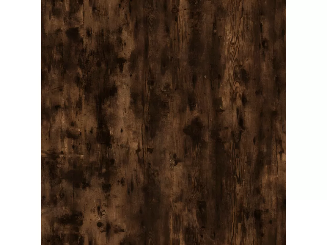 Bibliothèque 3 niveaux Chêne fumé 40x24x109cm Bois d'ingénierie