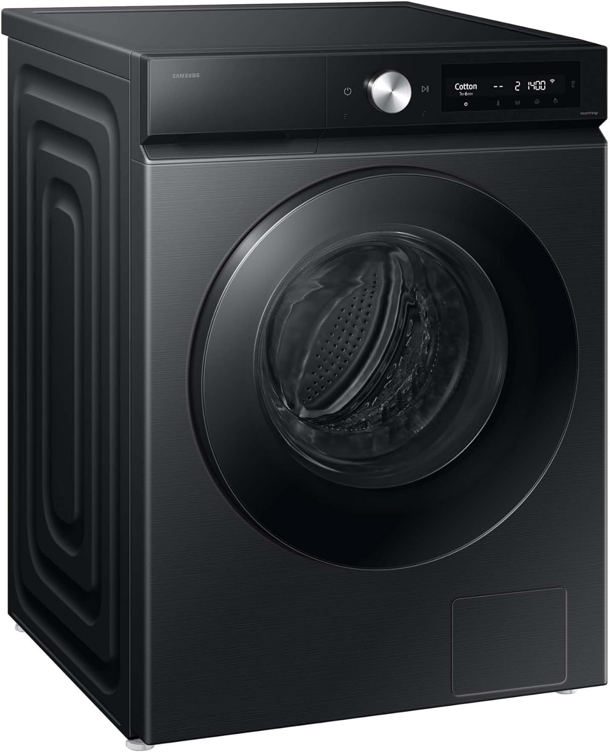 Samsung WD9EDB7B85GBU2 Bespoke AI Waschtrockner, 9+6 kg, EEK: D/A (-10%), Waschmaschine und Trockner in einem, QuickDrive, AI Ecobubble, AI Wash, SuperSpeed 39 Min. Waschprogramm, Schwarz