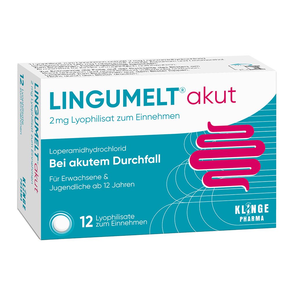 LINGUMELT akut Lyophilisate stoppt schnell akuten Durchfall