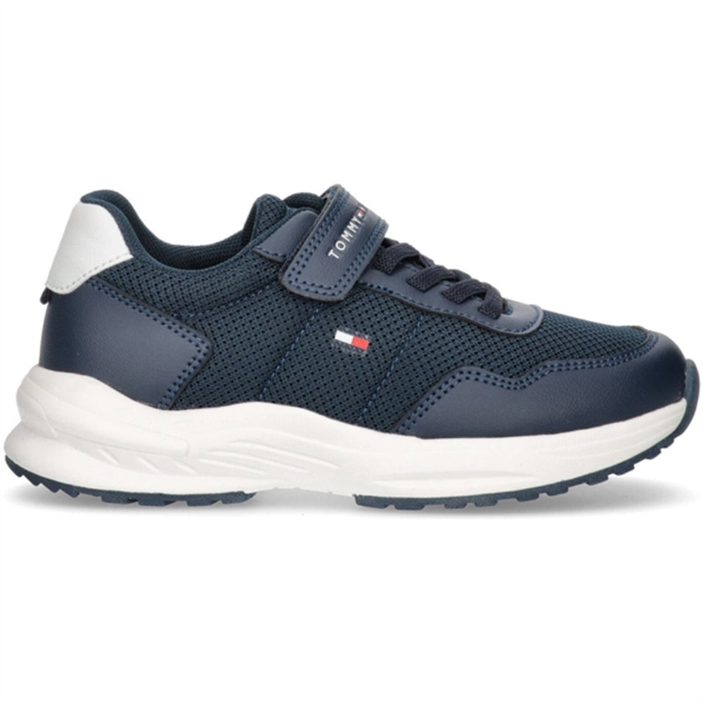 Køb Tommy Hilfiger Low Cut Lace-up Velcro Sneaker Blue