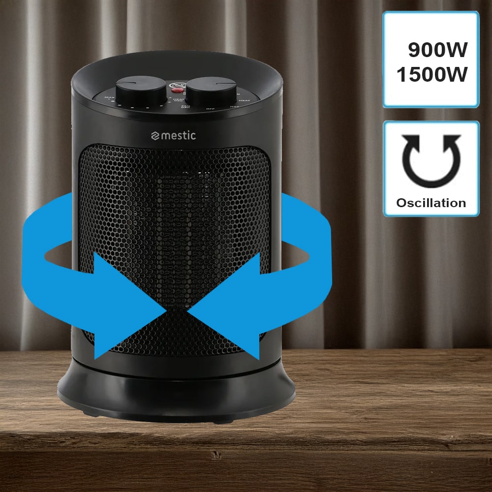 Chauffage céramique oscillant MESTIC MKK-250 900W-1500W
