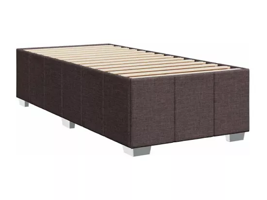 Sommier tapissier avec matelas Marron foncé 90x200 cm