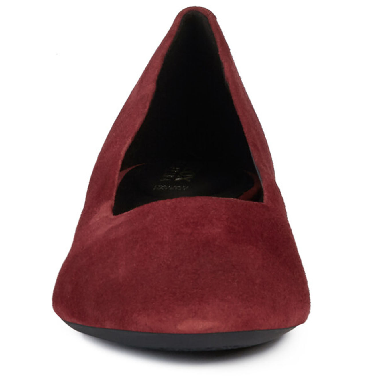 Geox Ballerines en Velours de Cuir Chloo bordeaux