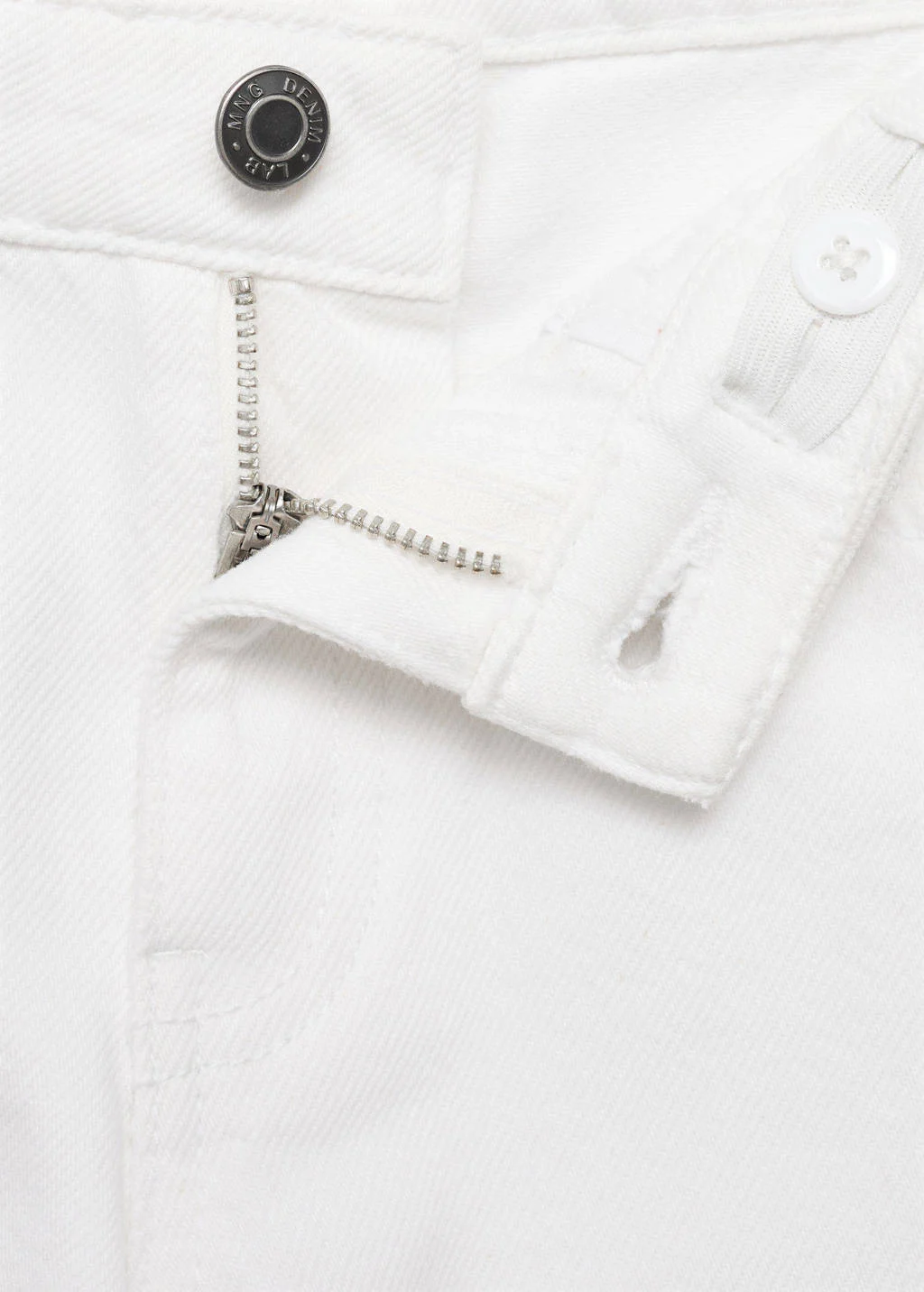 Mango Kids straight leg jeans wit