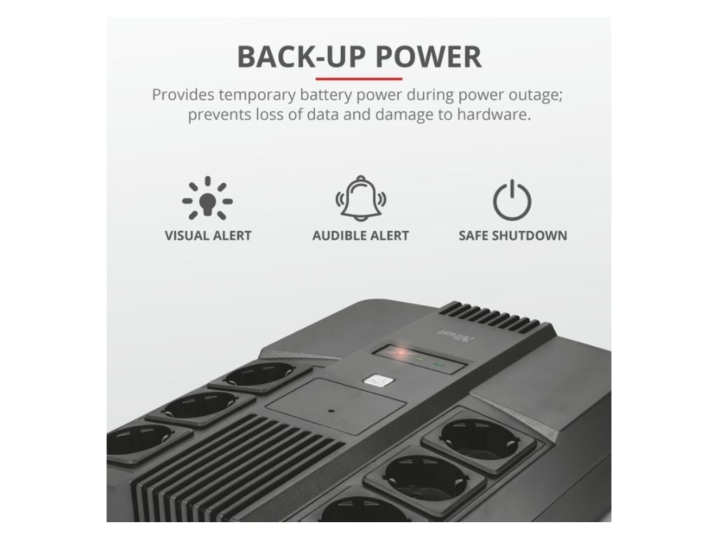 UPS TRUST PRETO 800VA - 23326