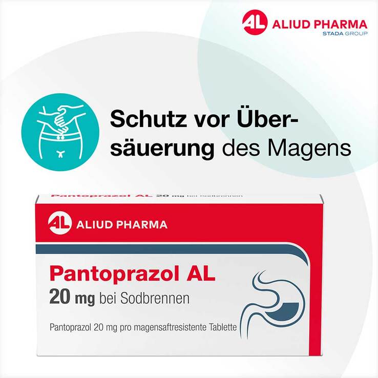 Pantoprazol AL 20 mg bei Sodbrennen, 14 St