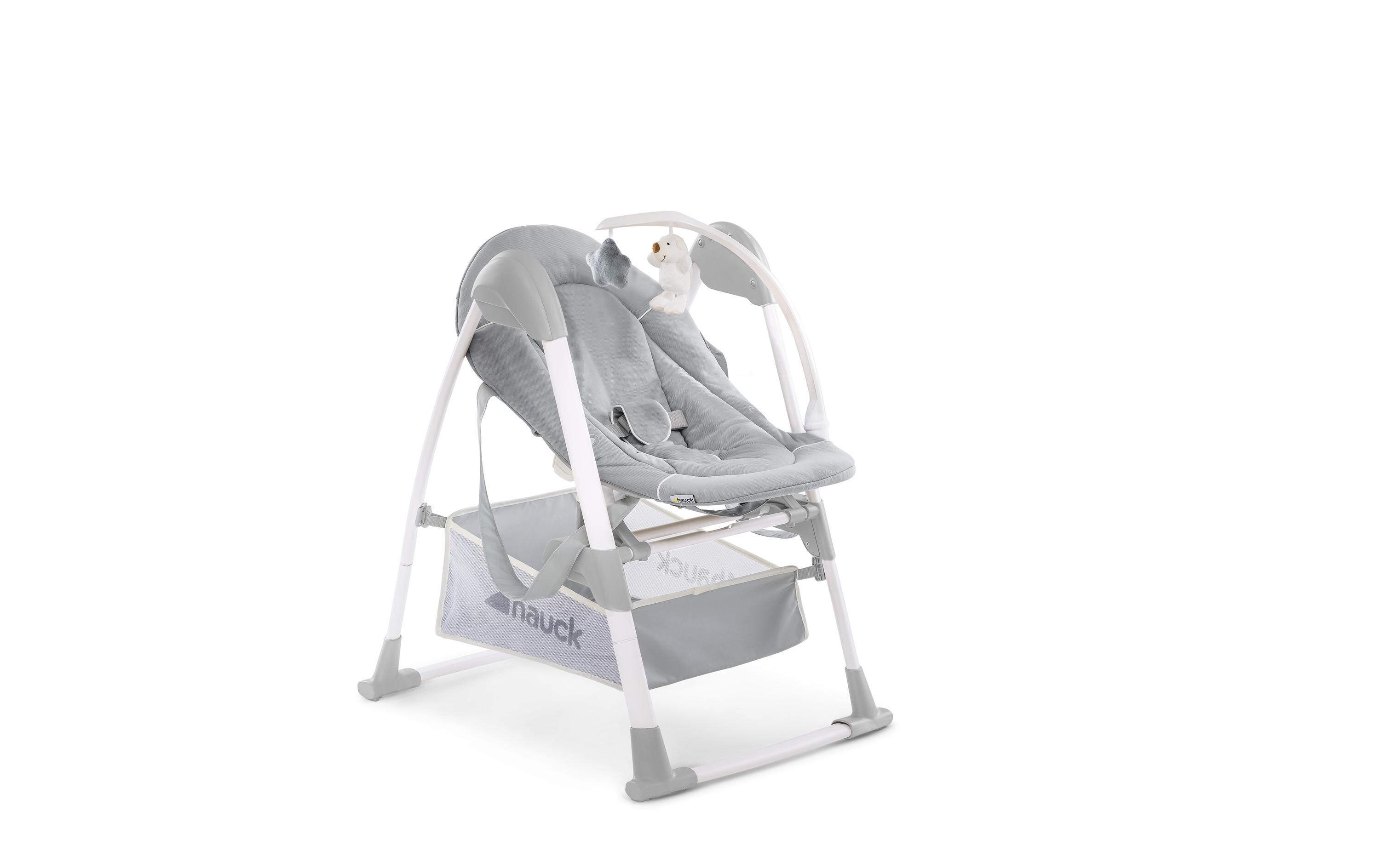 Hochstuhl Sit N Relax 3in1 Stretch Grey<br>Set mit Babysitz, Kindersitz und Wippgestell