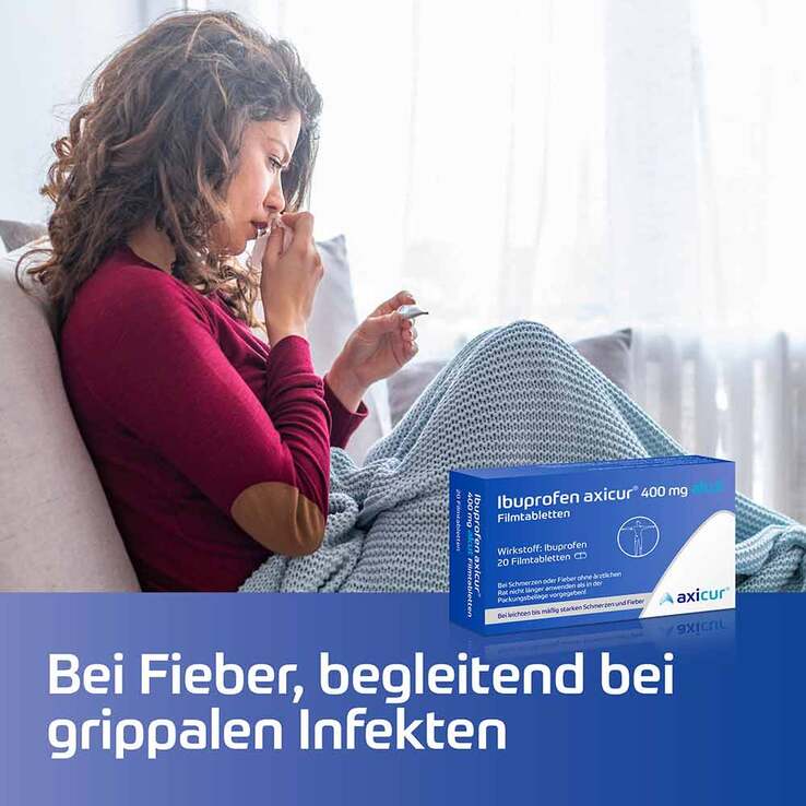 Ibuprofen axicur® 400 mg akut Filmtabletten, 20 St