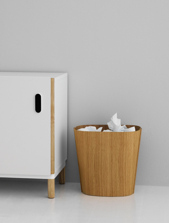 Normann Copenhagen Tales of Wood prullenbak eiken