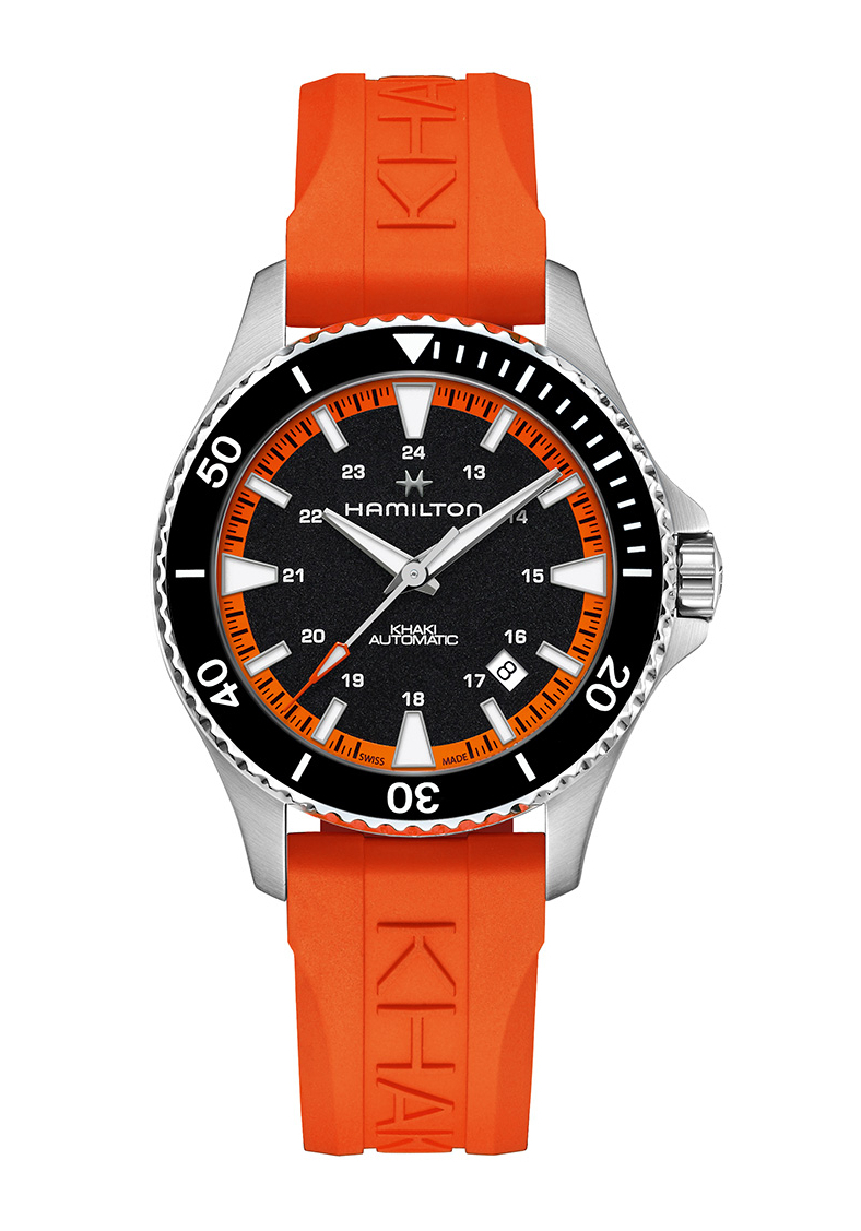 Hamilton Khaki Navy Scuba Auto Orange H82395331