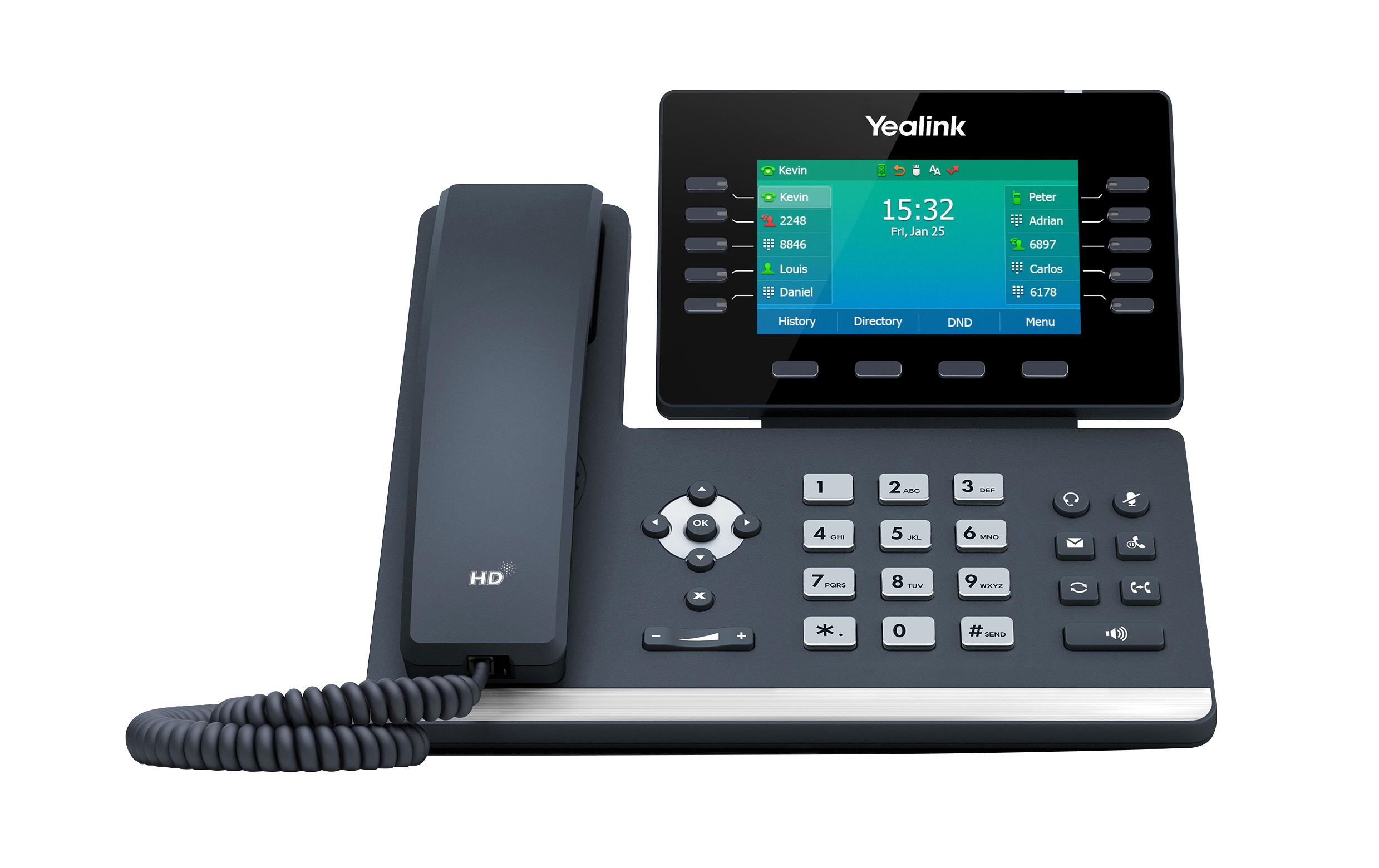 Tischtelefon SIP-T54W Grau<br>Prime Business Phone für optimale Desktop-Produktivität