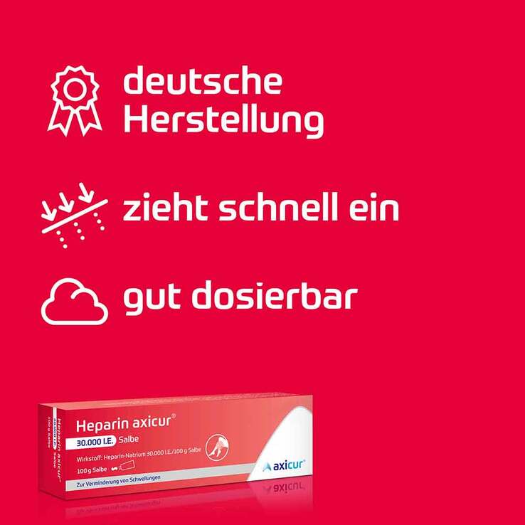 Heparin axicur 30.000 I.E. Salbe, 100 g