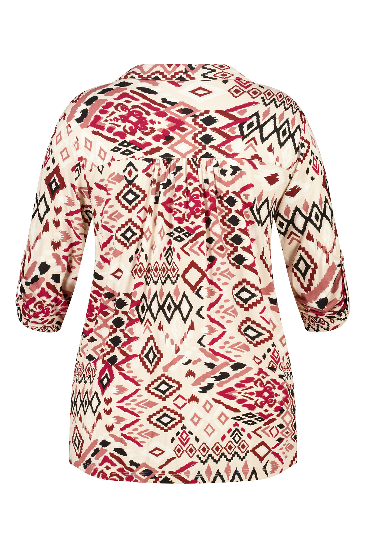 Jersey top met print Multi Bessen rood