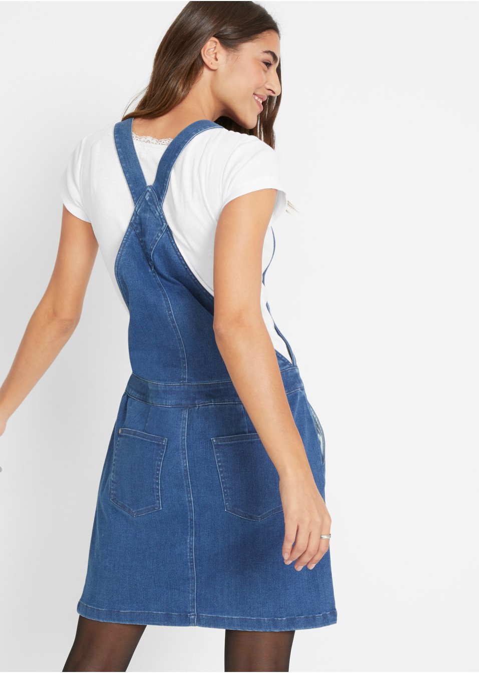 Robe en jean style salopette, super-soft