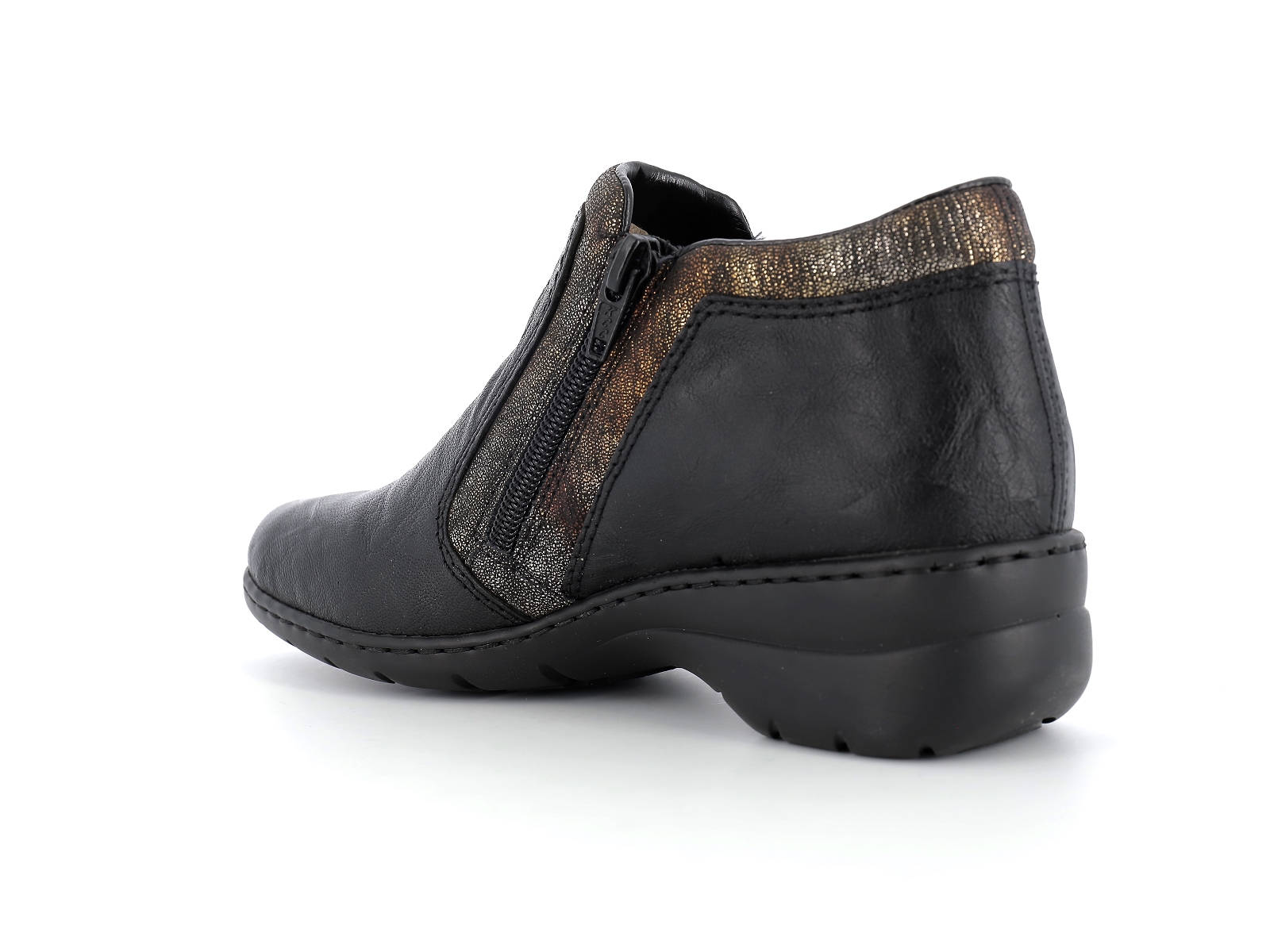 Rieker-L4382 Cuir Noir
