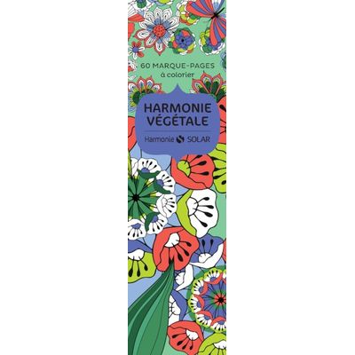 60 Marque-pages à colorier - Harmonie végétale