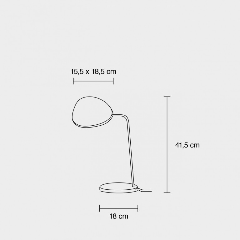 Muuto Leaf bureaulamp LED koper bruin