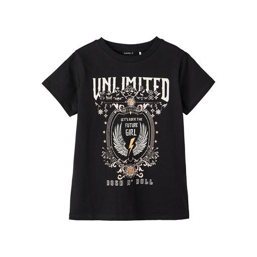 Name It Balis T-shirt, Sort, 122-128 cm