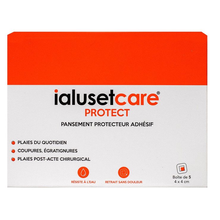 Ialuset Care Protect 5 pansements 4x4cm