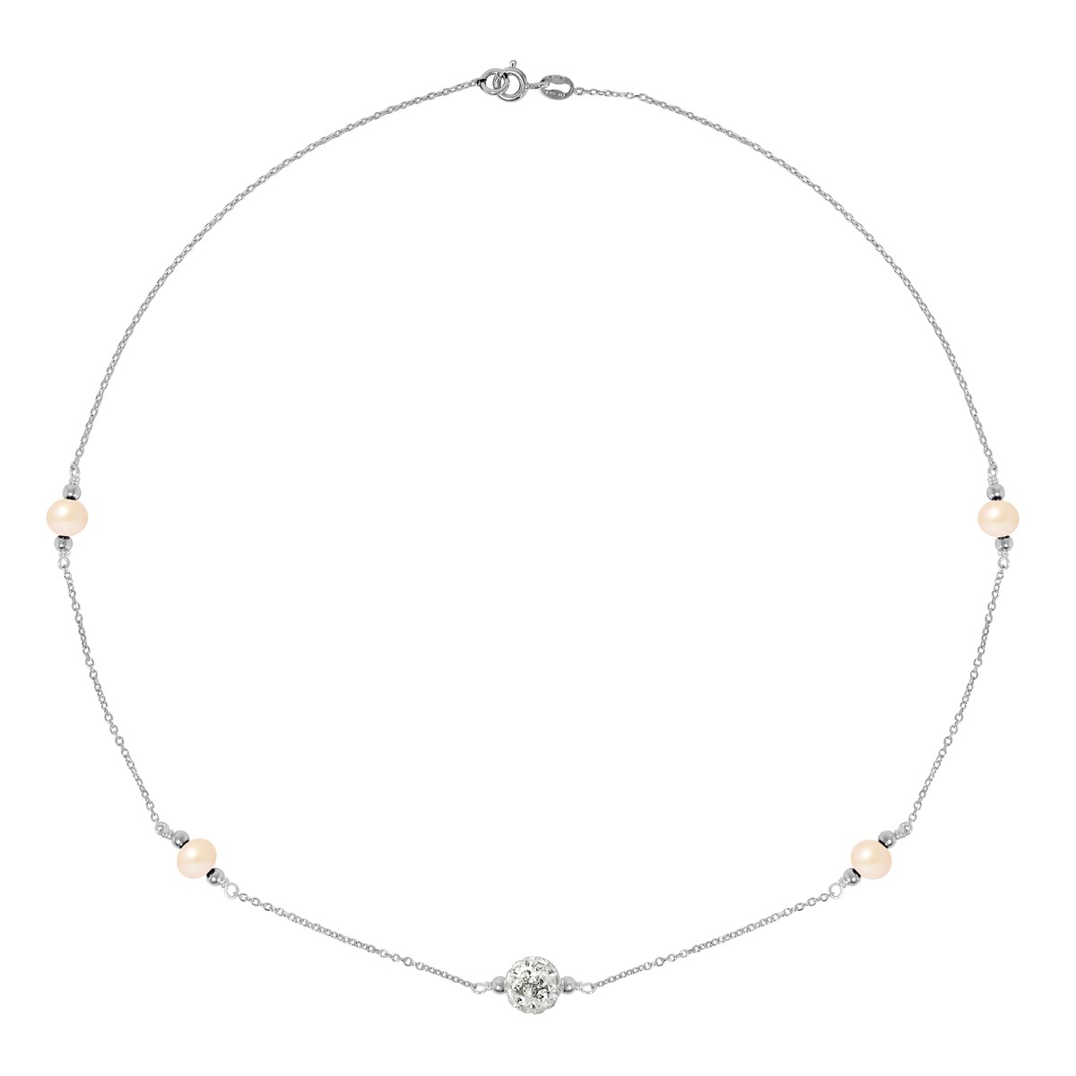 Collier - Perles de culture d'eau douce - Argent 925