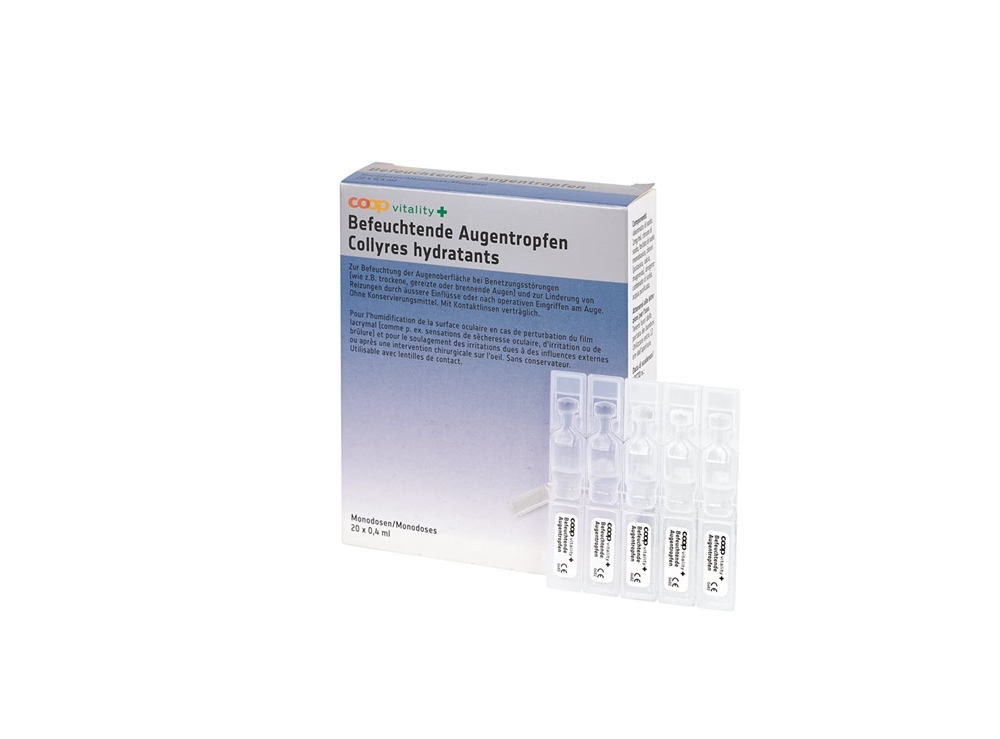 Coop Vitality befeuchtende Augentropfen Gtt Opht Monodos 0.4 ml