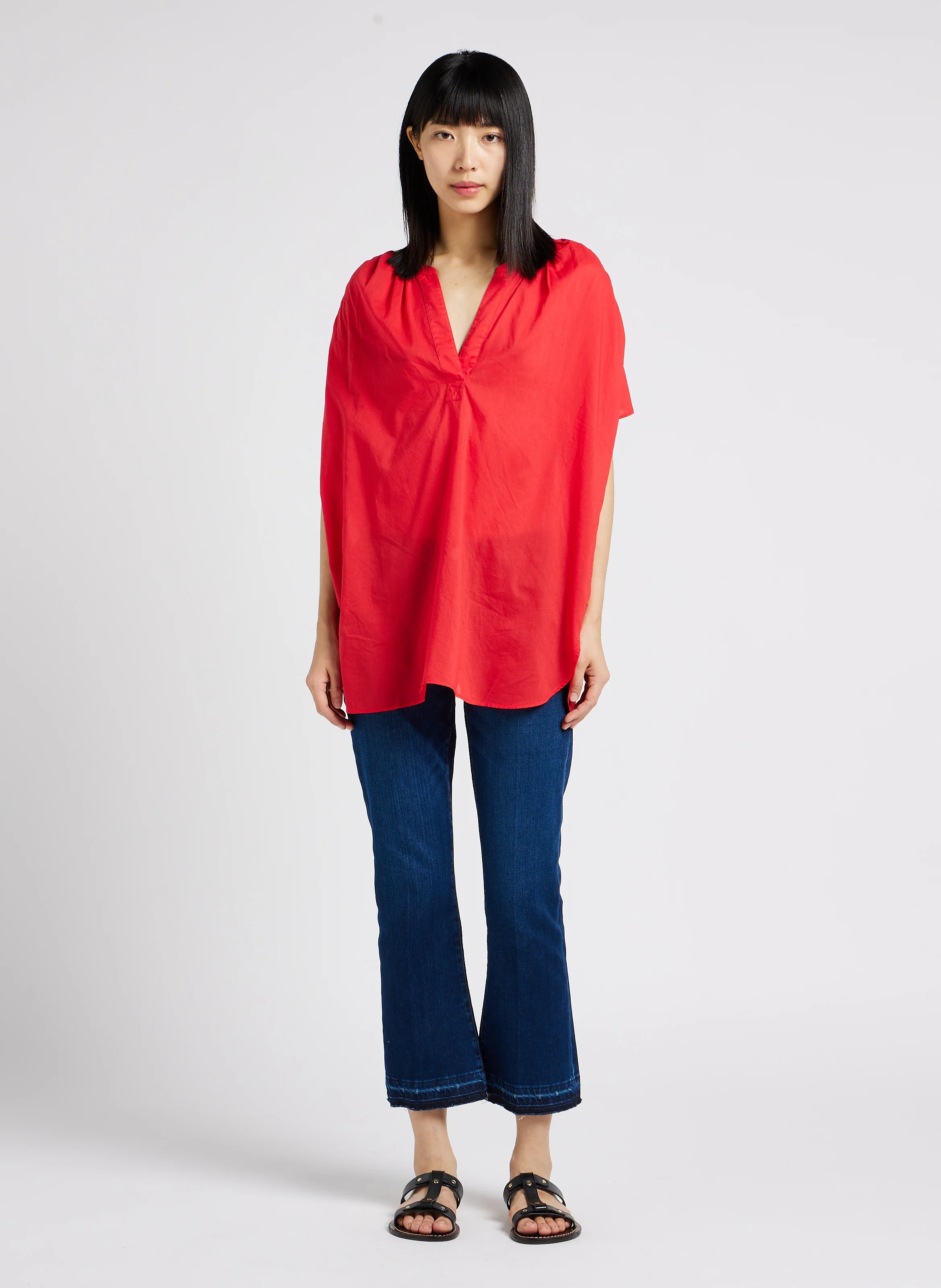 Jean cropped évasé | Jean Délavé