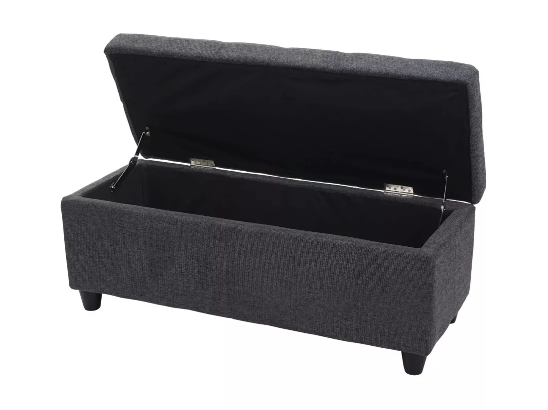 Coffre de rangement Kriens, gris foncé