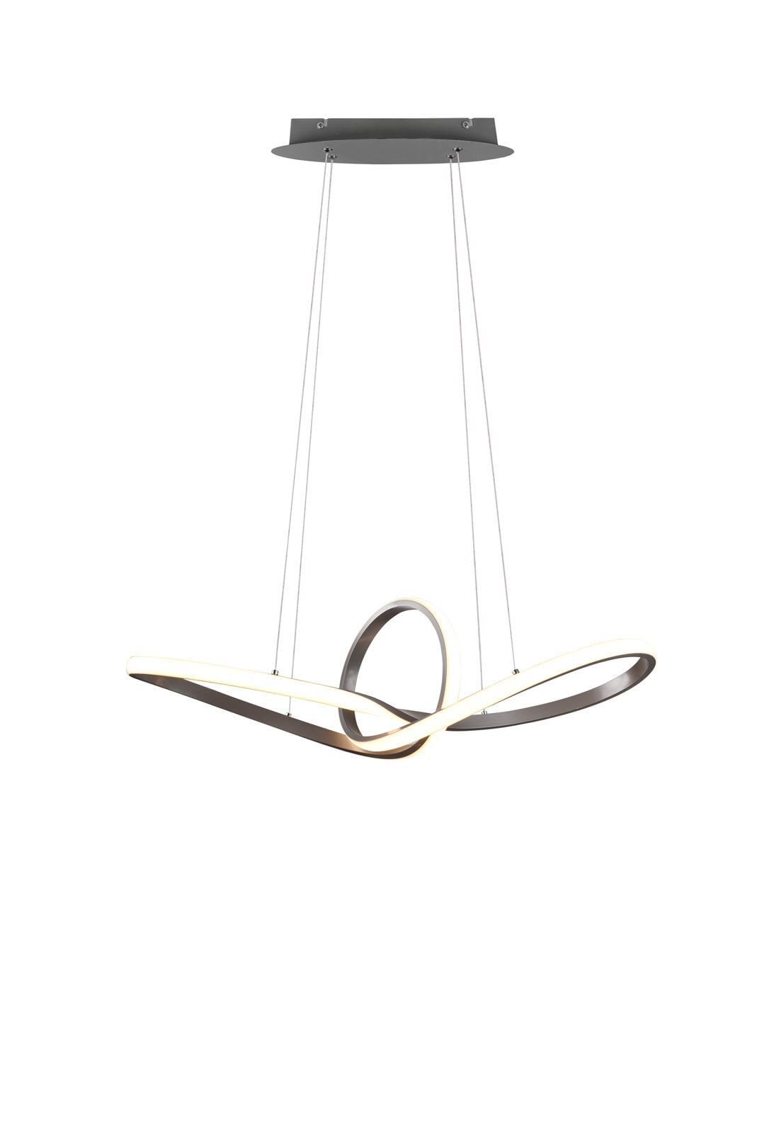 LED Pendellampe SANSA nickelfarbig
