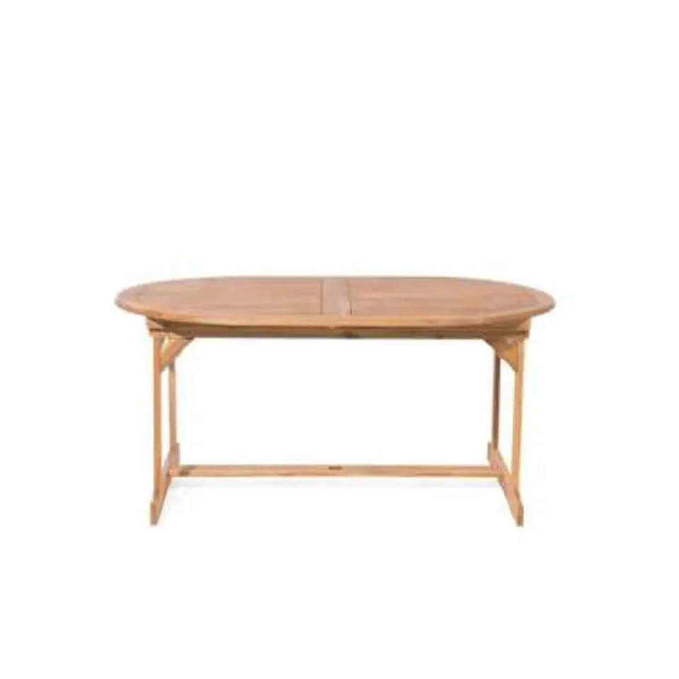 MAUI - Tuintafel - Lichte houtkleur - 100 x 160/220 cm - Acaciahout