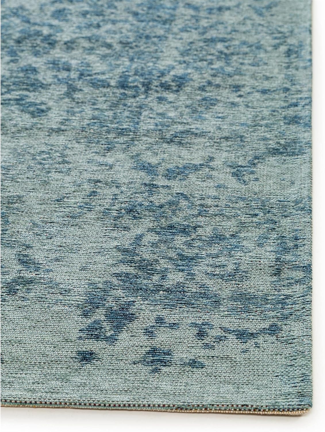 benuta Pop Flachgewebeteppich Tosca - Blau 195x285 cm - Kunstfaser - Rechteckig & im Style: Vintage, Orient Style - Pflegeleicht für Wohnzimmer Schlafzimmer