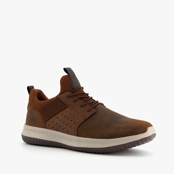 Skechers Delson Axton leren heren sneakers