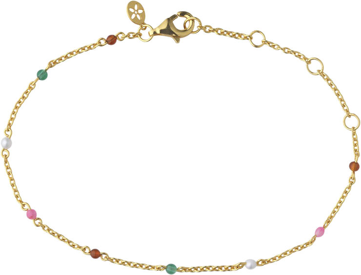 ByBiehl Scarlett bracelet colors - GP Guld & multi