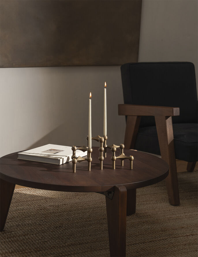STOFF Nagel STOFF Nagel candle holder/stage - bronzed brass/bronzeret me