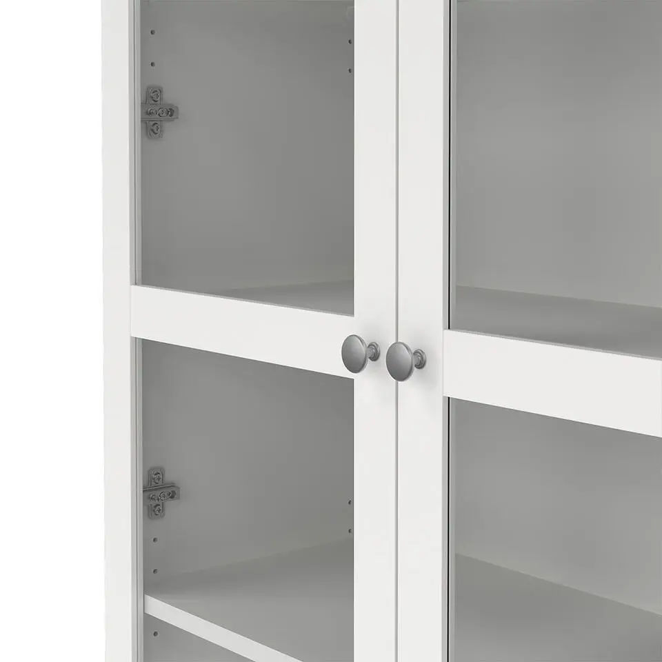 Hioshop Roma vitrinekast 2 deuren wit