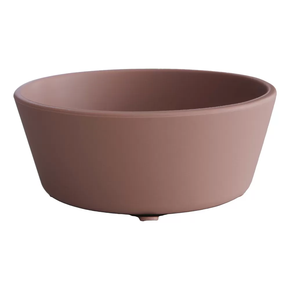 Mushie Silikone Skål Cloudy Mauve - 1 stk.