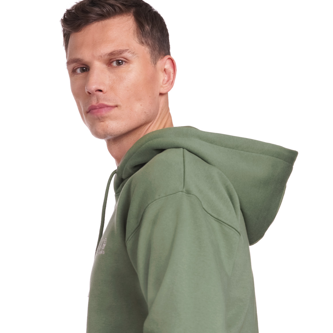 Jonas Nielsen Peanuts Hoodie mit Stickerei dunkelgrün