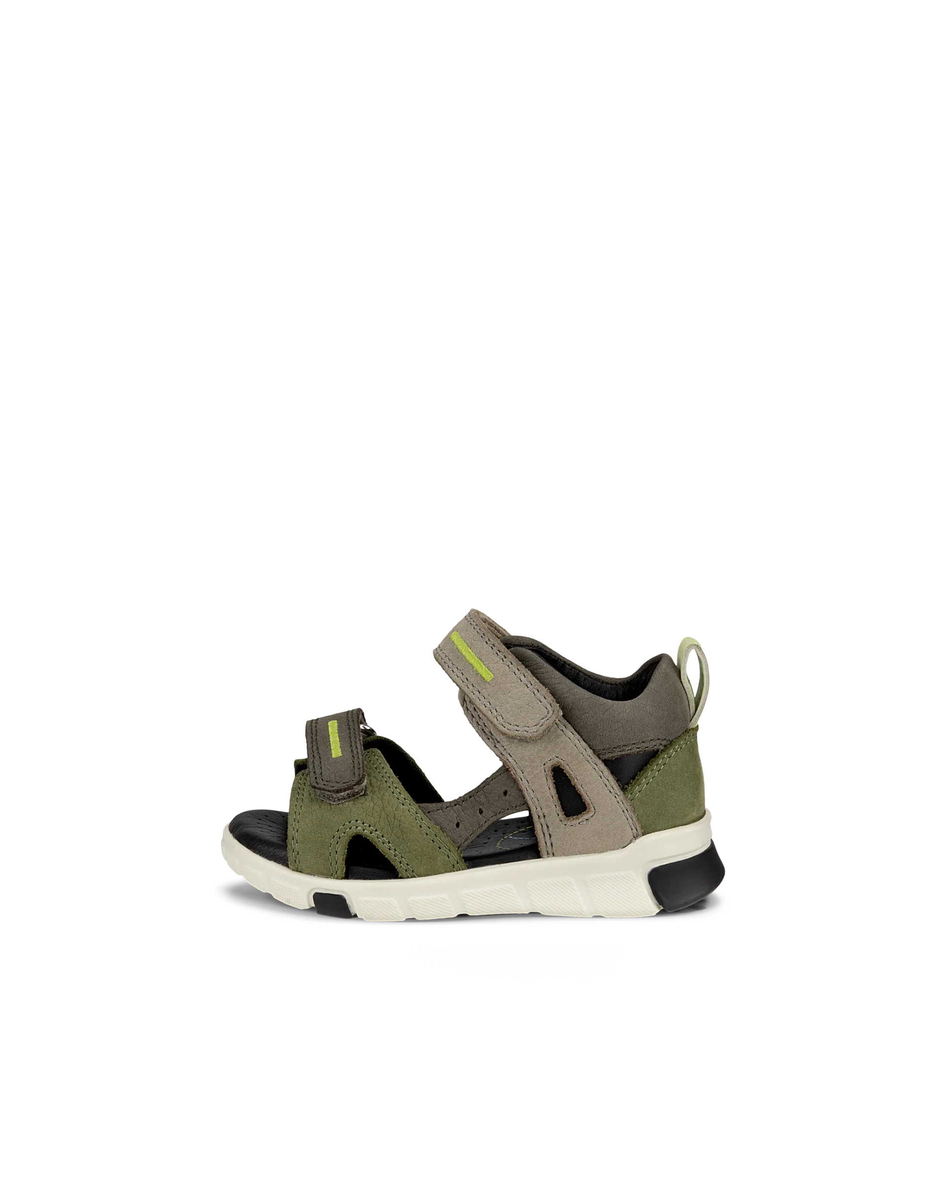 ECCO MINI STRIDE SANDAL Kinder Sandale aus Nubukleder Grün