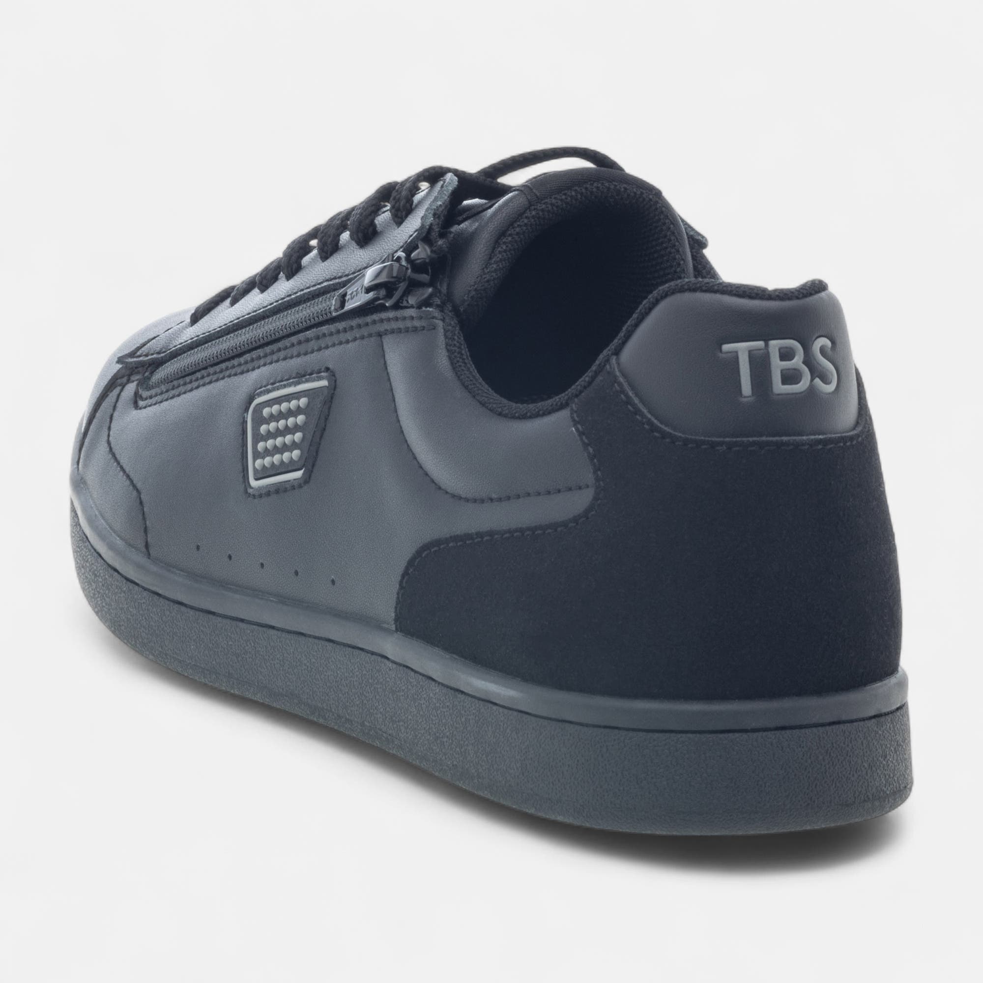 Baskets basses Homme en cuir noir