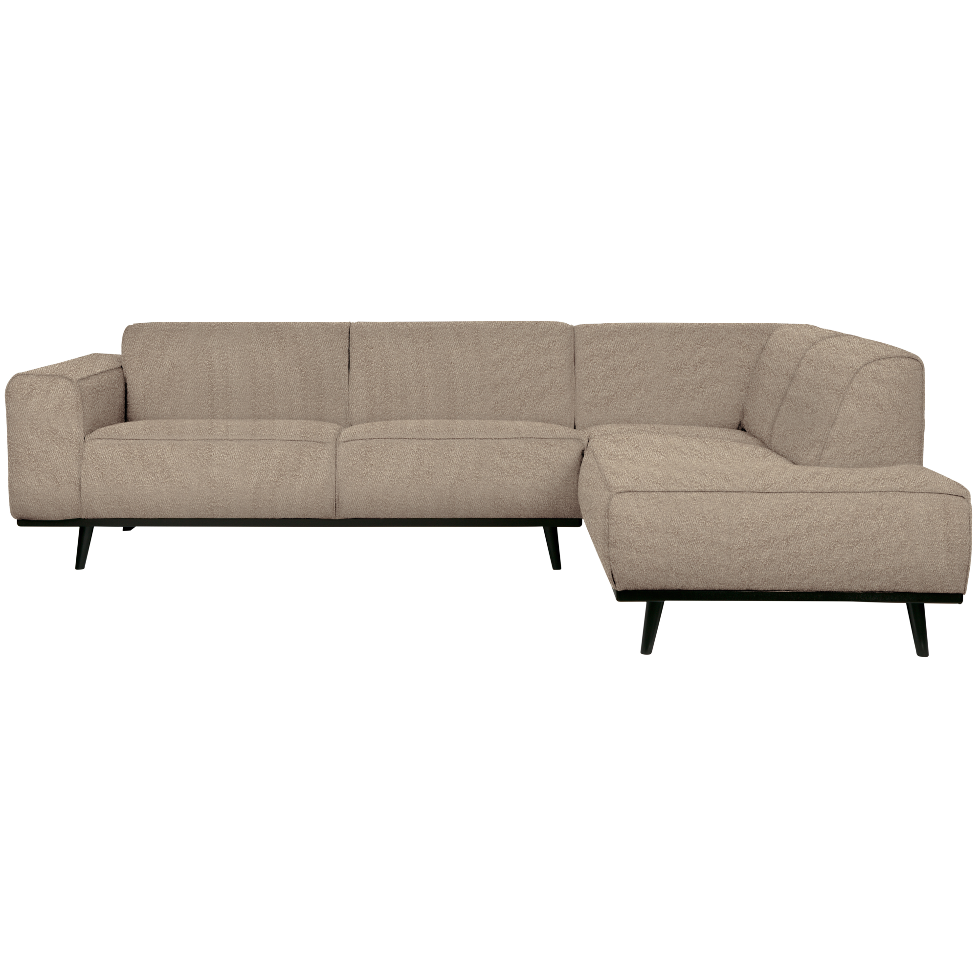 Statement Hoekbank Rechts - Bouclé - Beige