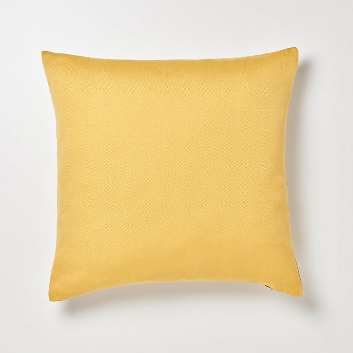 Coussin GoodHome Taowa jaune 50 x 50 cm
