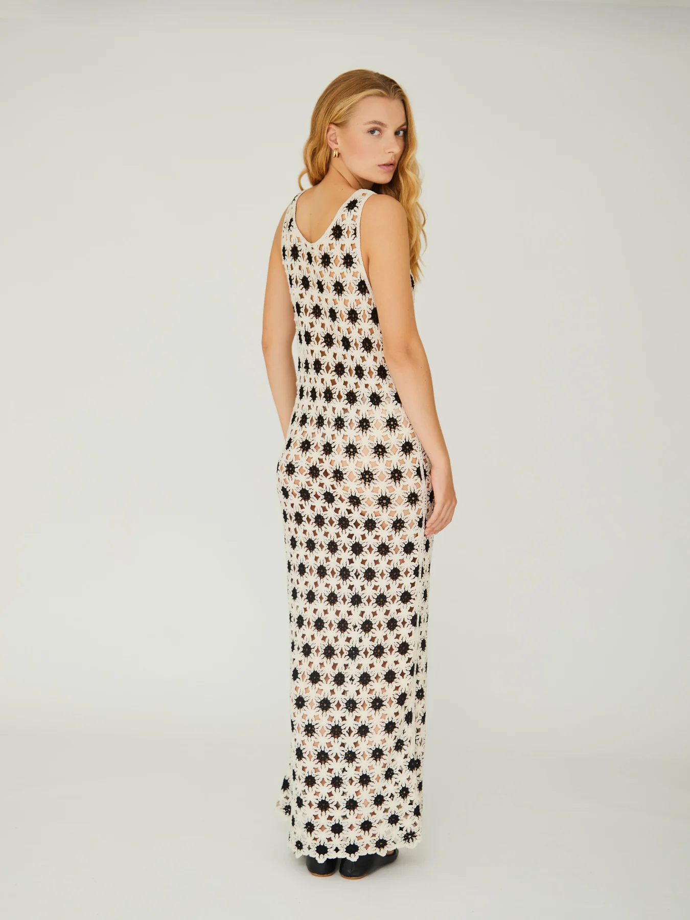 A-View Grass Crochet Dress
