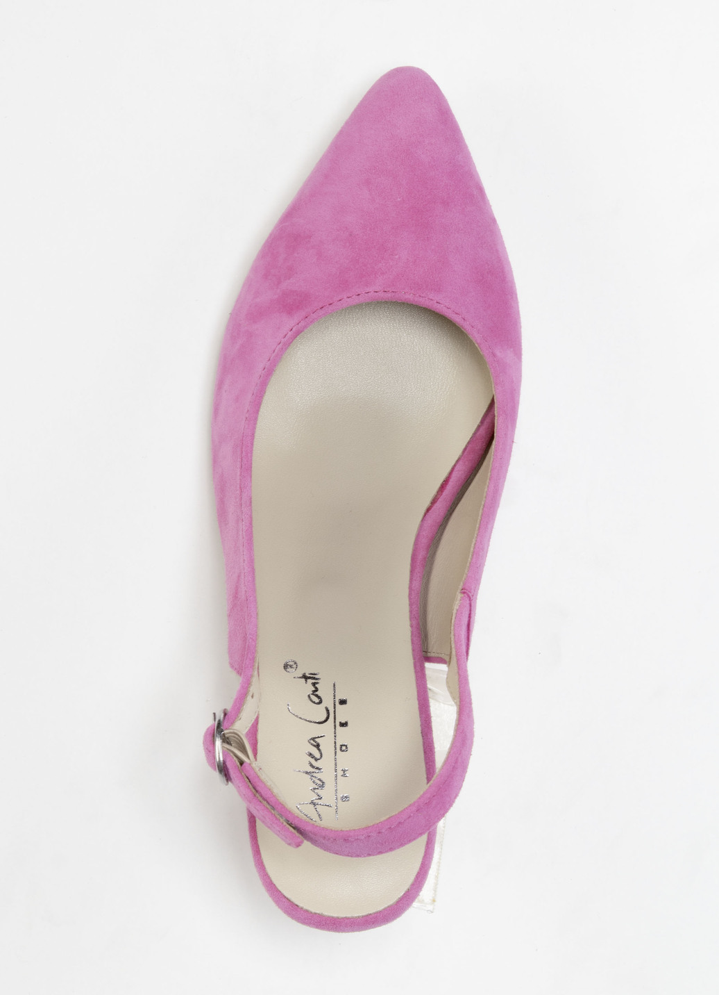 Andrea Conti Sling-Pumps aus weichem Samt-Chevreauleder
