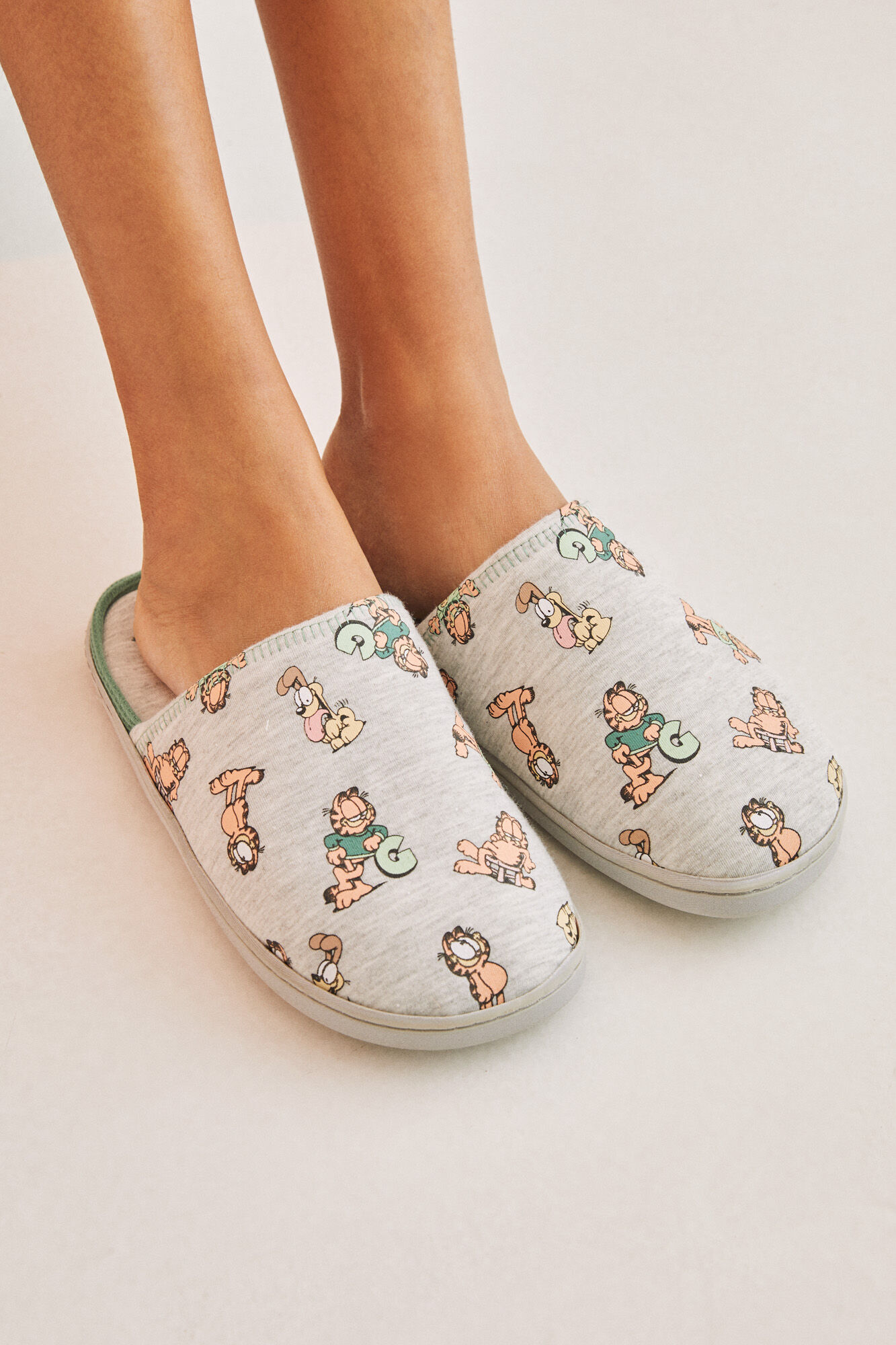 Pantufas do Garfield - estampa