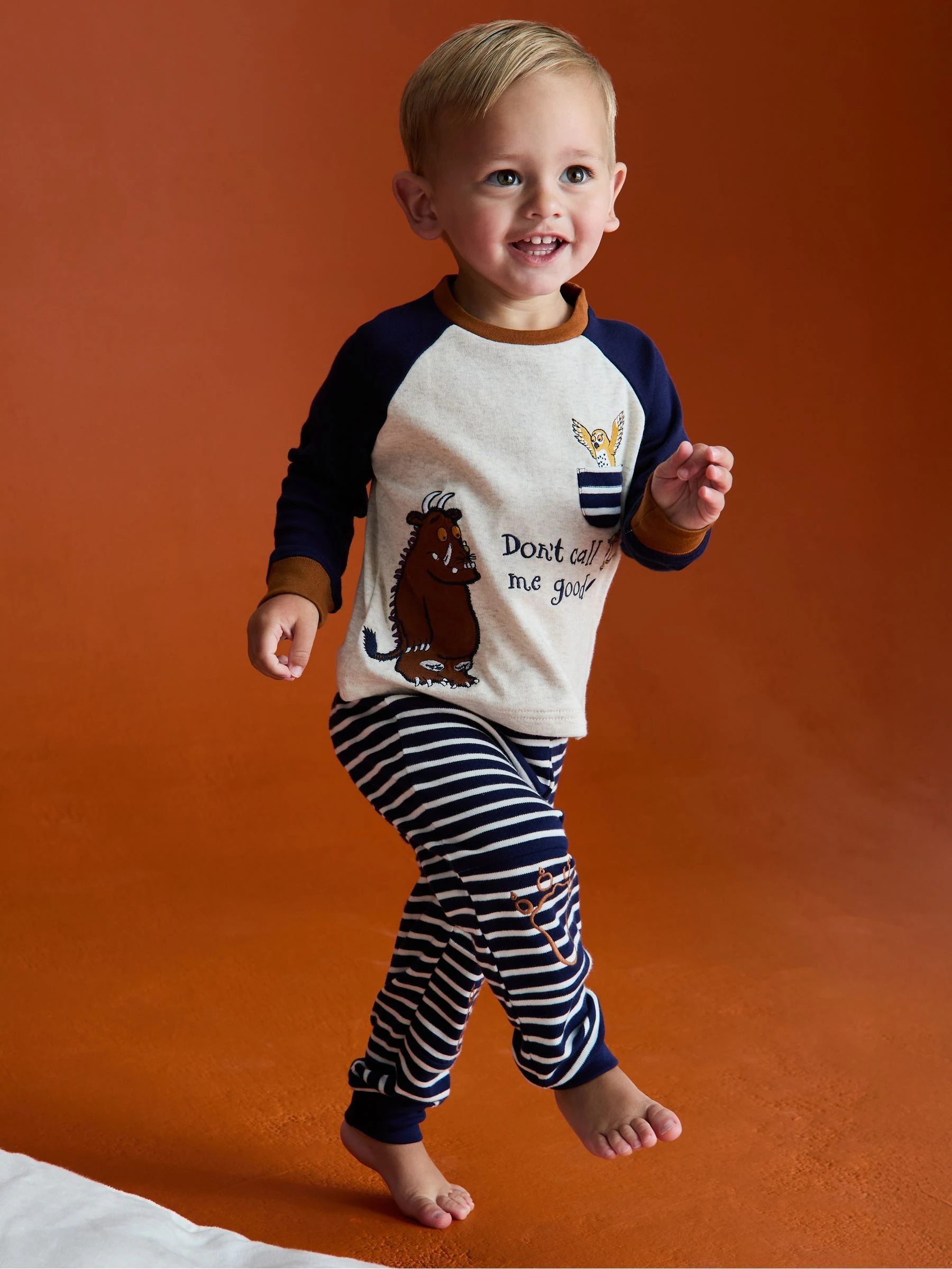 JoJo Maman Bébé Character Appliqué Jersey Pyjamas