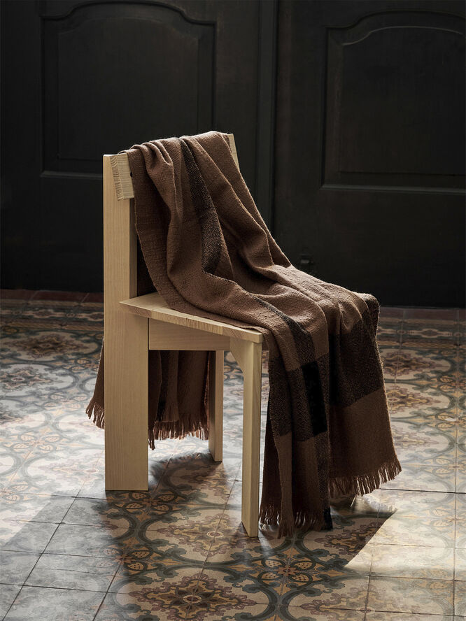 ferm LIVING Dry Blanket - Sugar Kelp/Black Sugar kelp/black