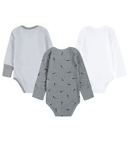 Nike Bodyer l/æ - 3-Pak - Grey Heather
