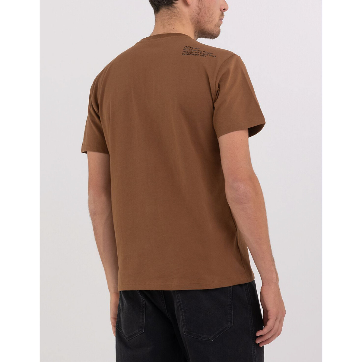 REPLAY<br>Camiseta com gola redonda