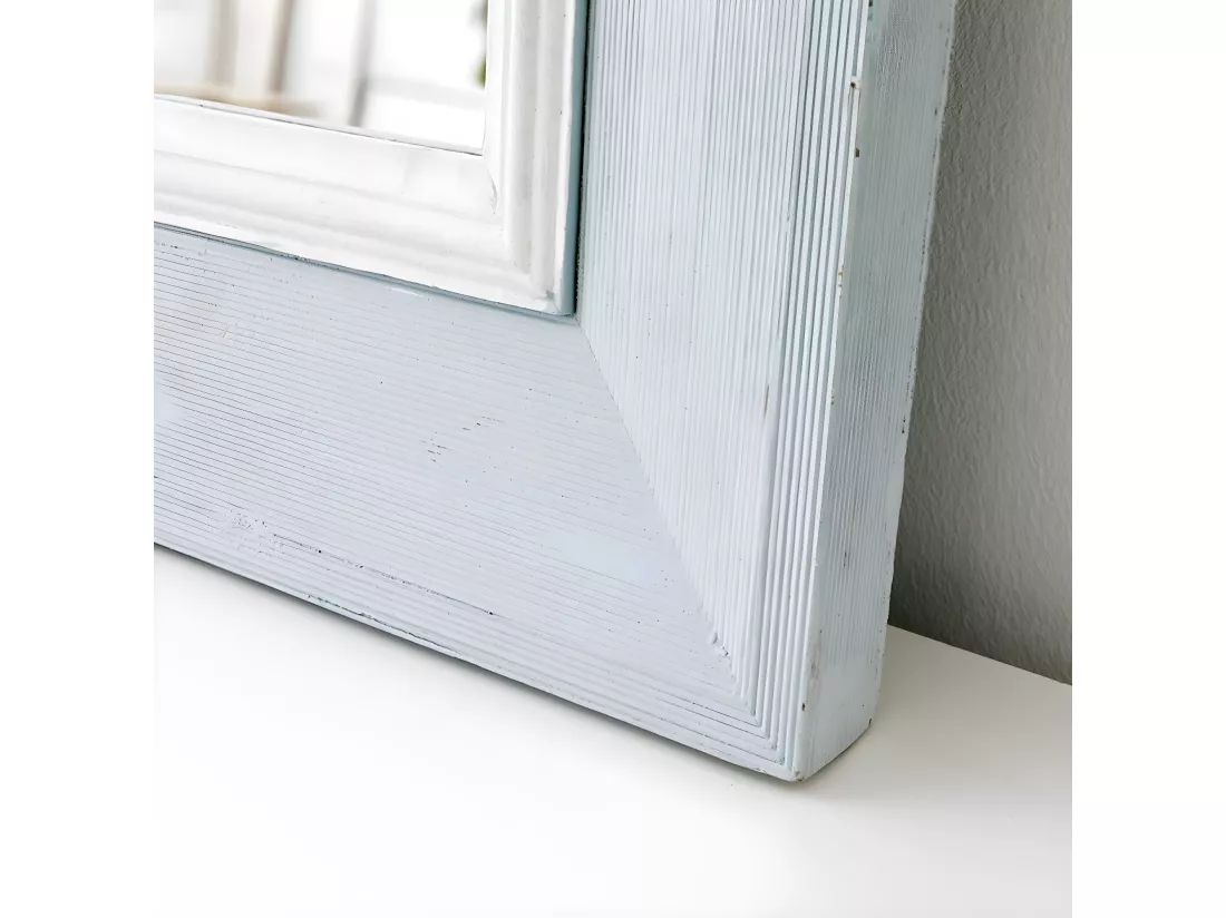 Miroir mural bois 90 cm x 60 cm-Daul