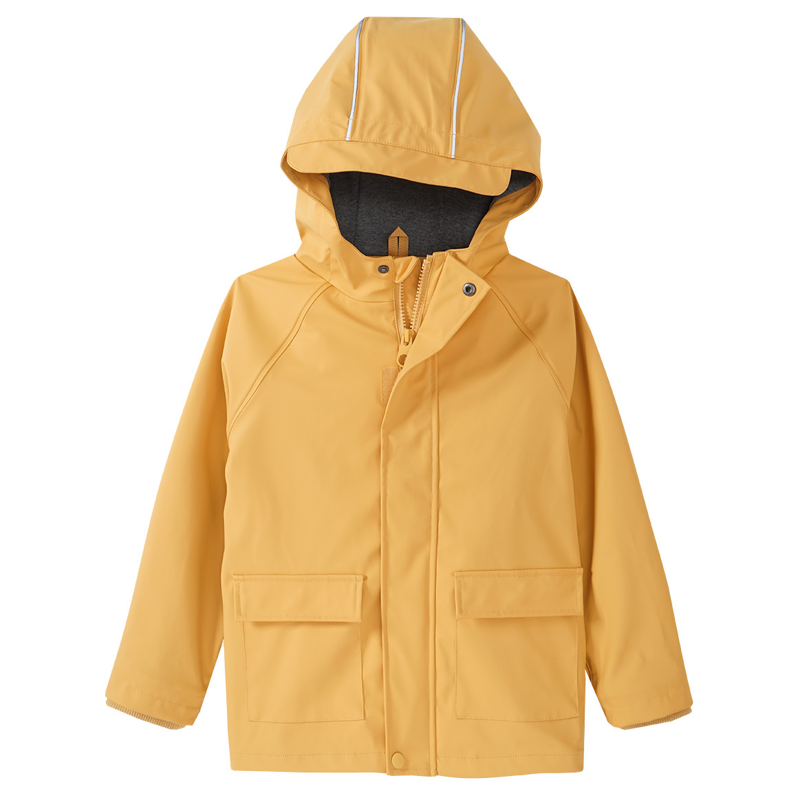 Famy Kinder Regenjacke mit Beschichtung gelb