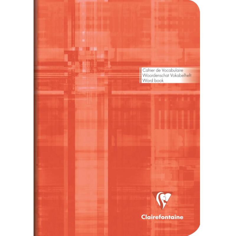 Carnet de vocabulaire piqué A5 64 pages ligné + marge centrale - Assortis